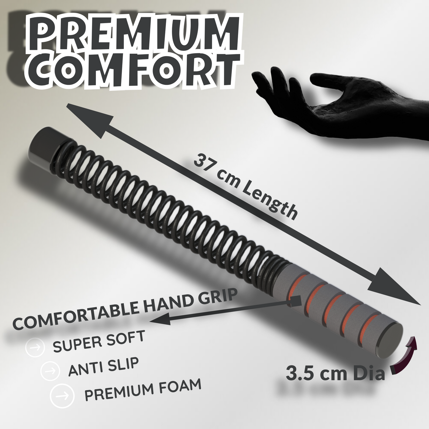 B Rope+ by Chaken® | (Pair of 2 Left + Right Handles) Adjustable Ropeless Battle Rope for Home & Gym | Full Body Workout, Cardio, Strength Training | Portable Fitness Tool for HIIT, CrossFit, Core & Endurance