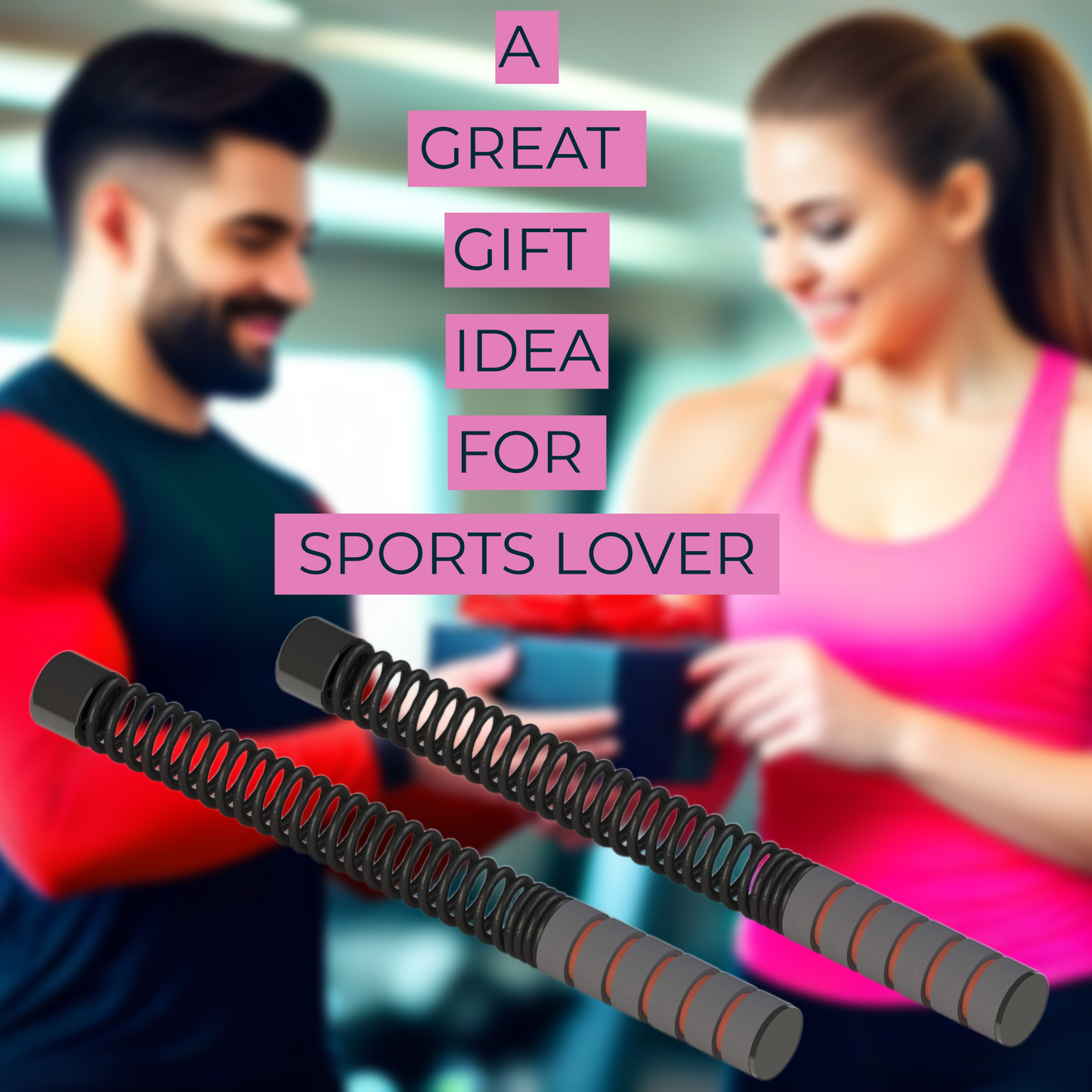B Rope+ by Chaken® | (Pair of 2 Left + Right Handles) Adjustable Ropeless Battle Rope for Home & Gym | Full Body Workout, Cardio, Strength Training | Portable Fitness Tool for HIIT, CrossFit, Core & Endurance