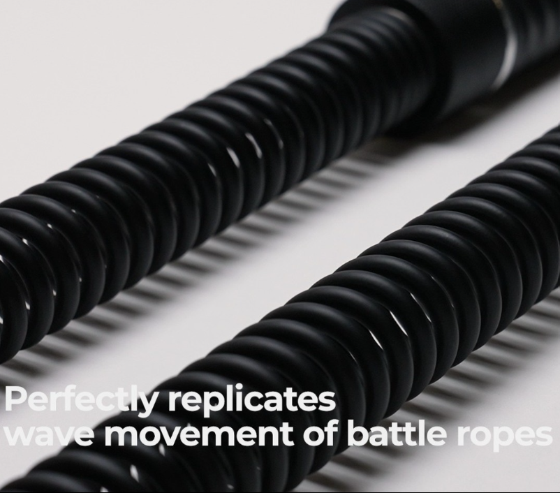 B Rope+ by Chaken® | (Pair of 2 Left + Right Handles) Adjustable Ropeless Battle Rope for Home & Gym | Full Body Workout, Cardio, Strength Training | Portable Fitness Tool for HIIT, CrossFit, Core & Endurance
