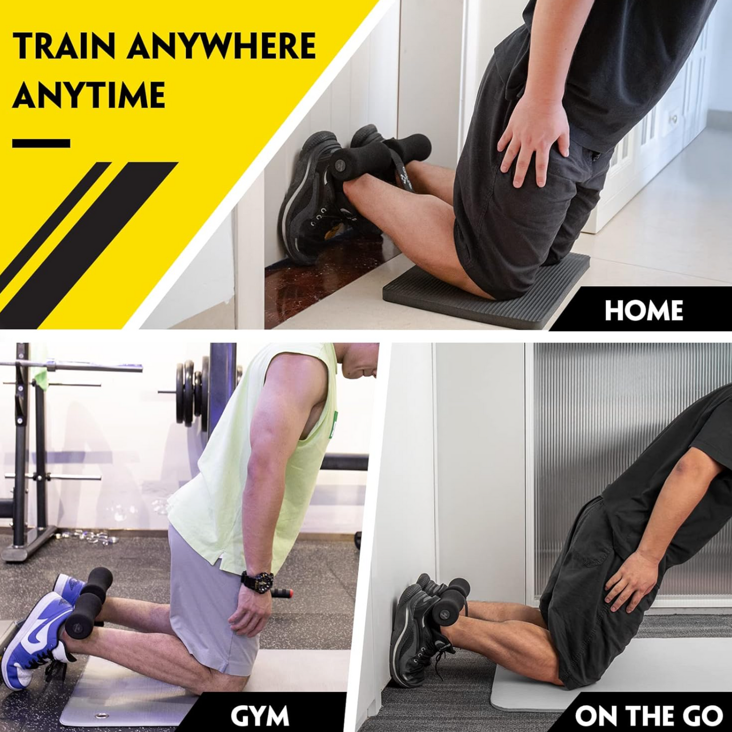 Nordic Curl Hamstring Strap by Chaken® – Durable & Comfortable Hamstring Exercise Equipment for Nordic Hamstring Curls, Leg Workouts, and Adjustable, Portable, and 5 Seconds Setup Fitness Accessory
