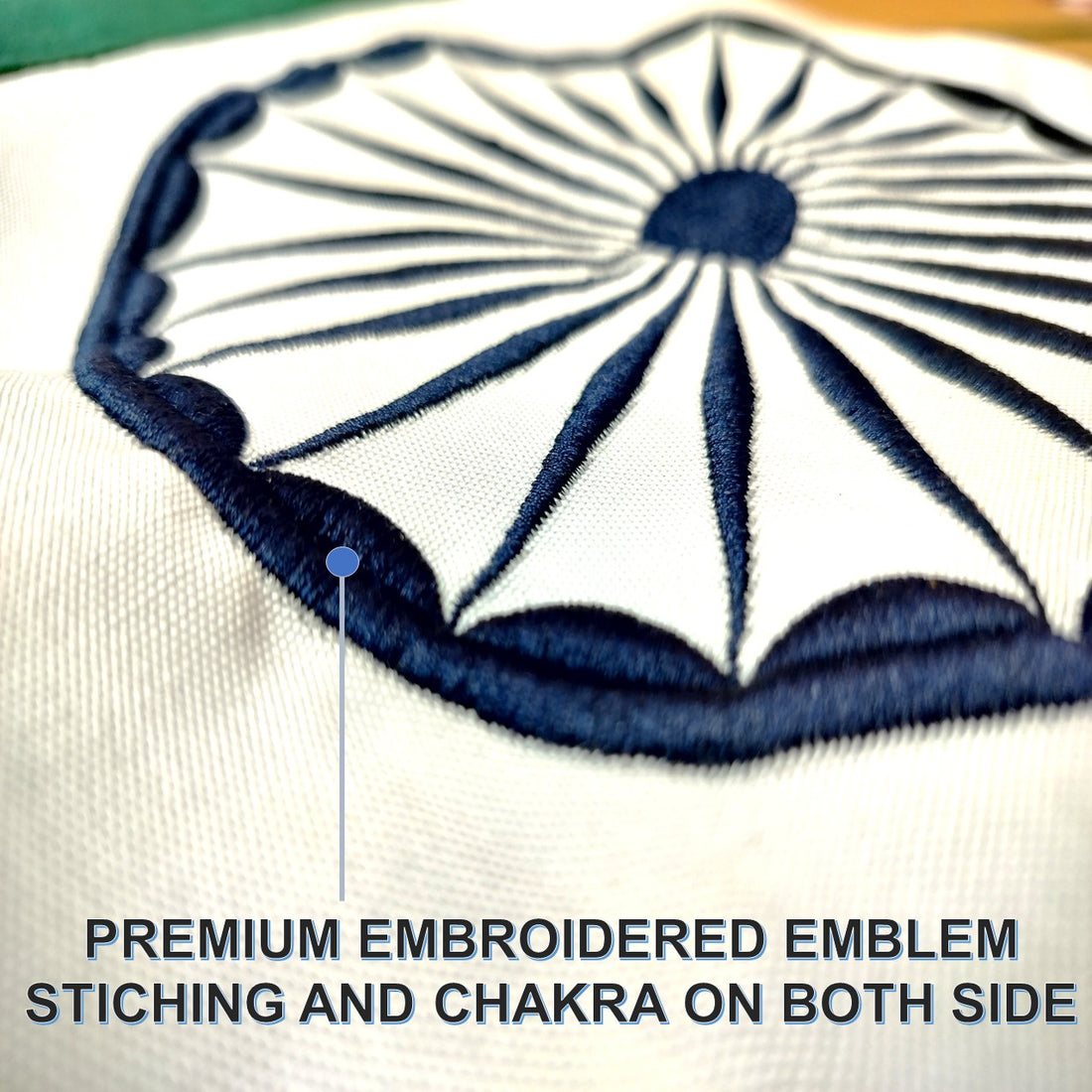 Chaken The Flag of India – Indian Flag of  100% Pure Khadi Cotton Flag Outdoor India Flag National Flag Country Flag