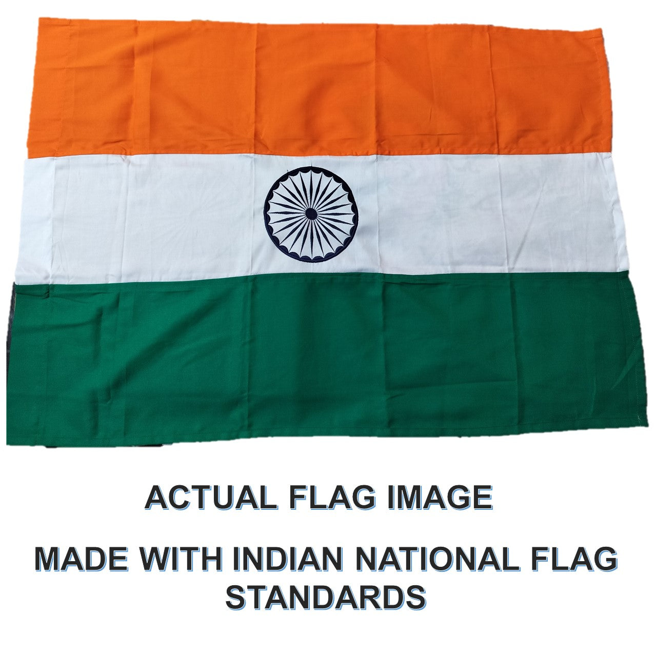 Chaken The Flag of India – Indian Flag of  100% Pure Khadi Cotton Flag Outdoor India Flag National Flag Country Flag