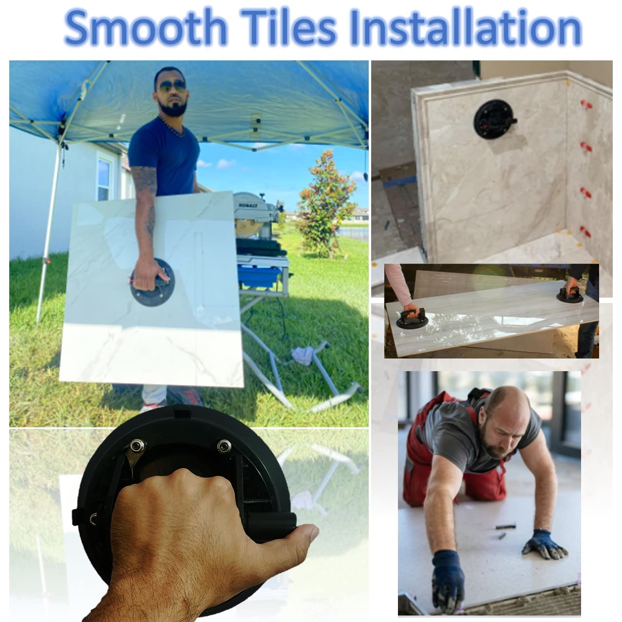 Premium Suction Cup Single 8” Silicon head Glass Lifter